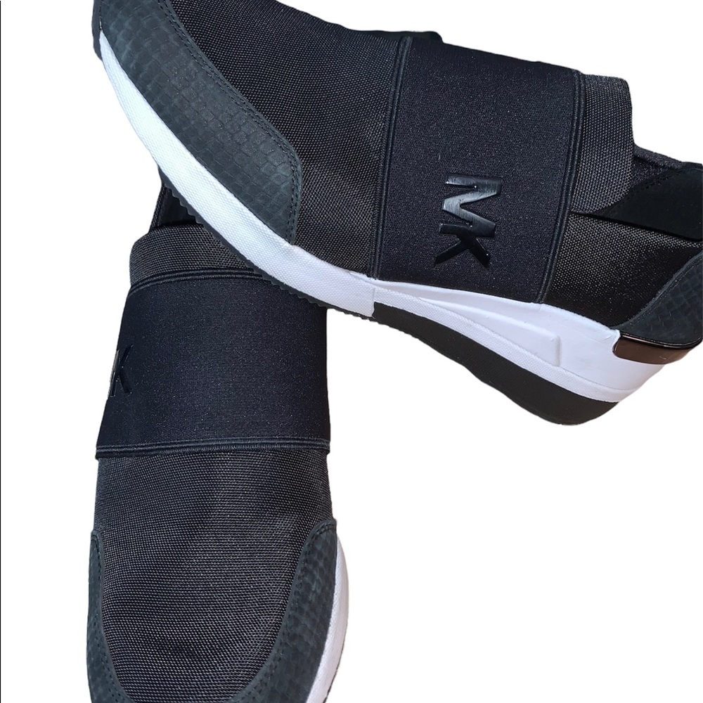 MICHAEL Michael Kors Felix Canvas & Faux Snake Trainers